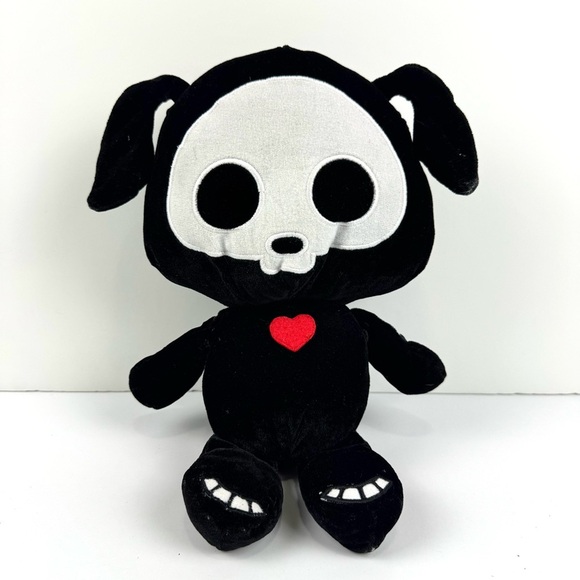 Skelanimals Jack The Rabbit Plush Stuffed Animal Fiesta Collectors Emo Goth 12” - Picture 1 of 8